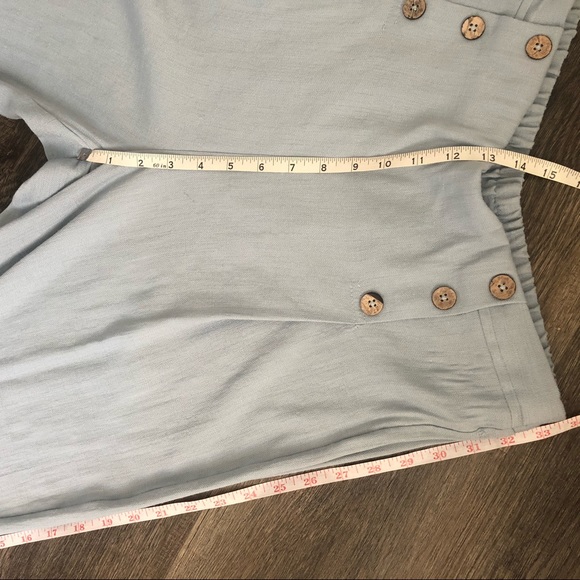 vintage style chambray crop trousers - Picture 7 of 8